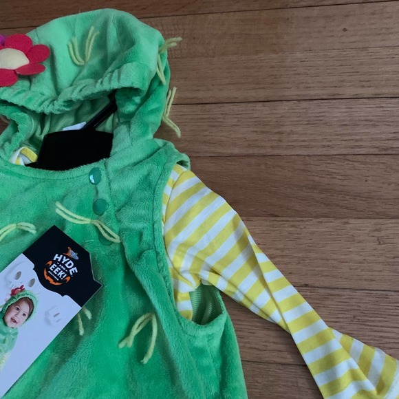 Hyde and Eek Baby Infant Plush Green Cactus Succulent Halloween Costume 6-12 Mth - Picture 12 of 13
